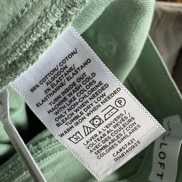 LOFT Mint Green Skinny Jeans - Picture 7 of 7